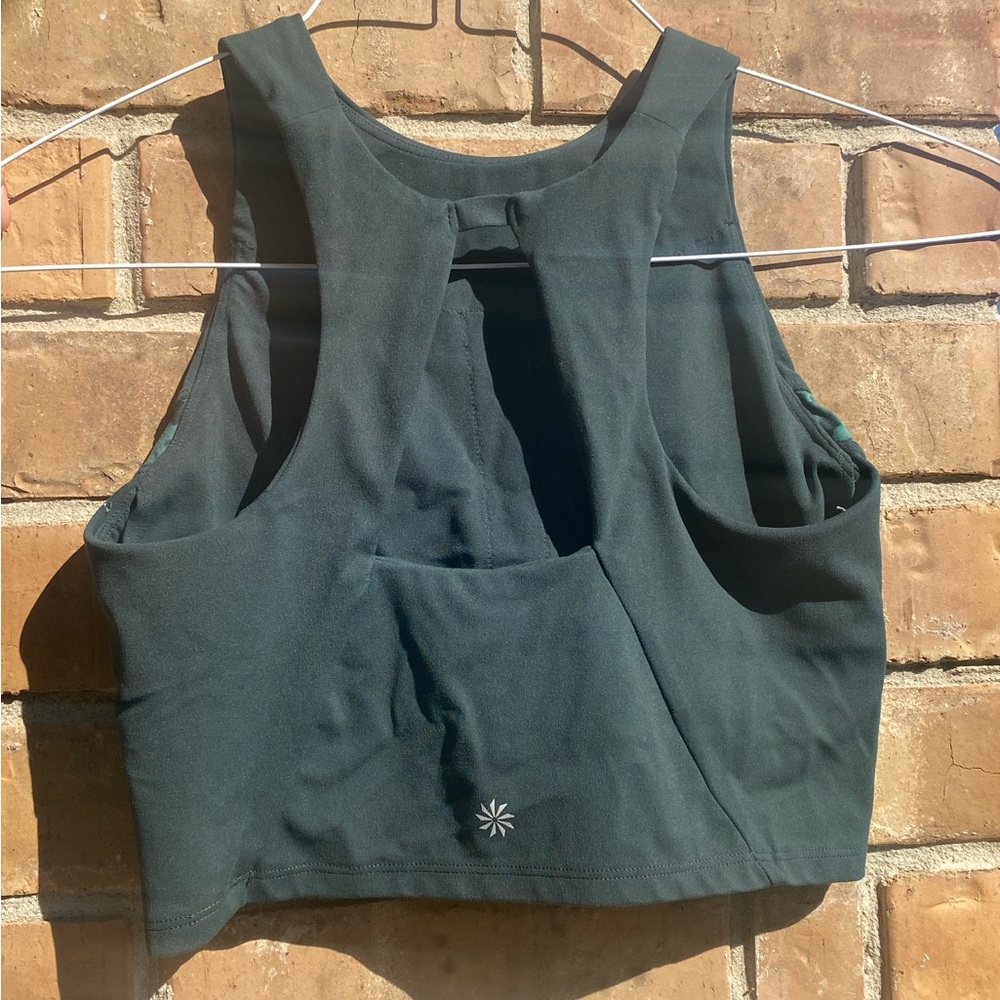 Athleta XL Conscious Crop Camo Green ~ Small - Picture 4 of 9